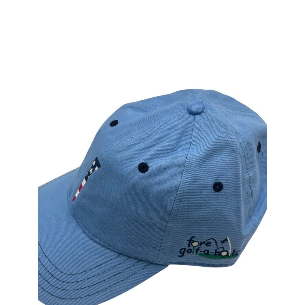 Pukka Stars and Stripes Tee Embroidered Golf Cap Cotton Twill, Light Blue, OS - Picture 4 of 10